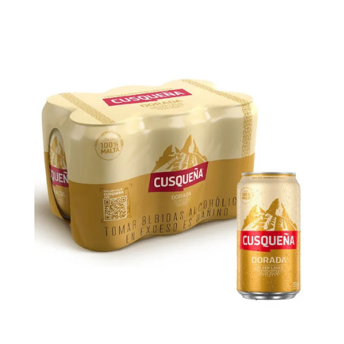 Cerveza Cusqueña Dorada de 355ml x6