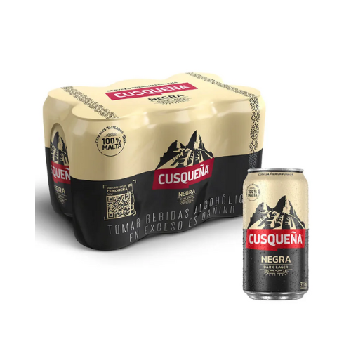 Cerveza Cusqueña Negra de 355ml x6