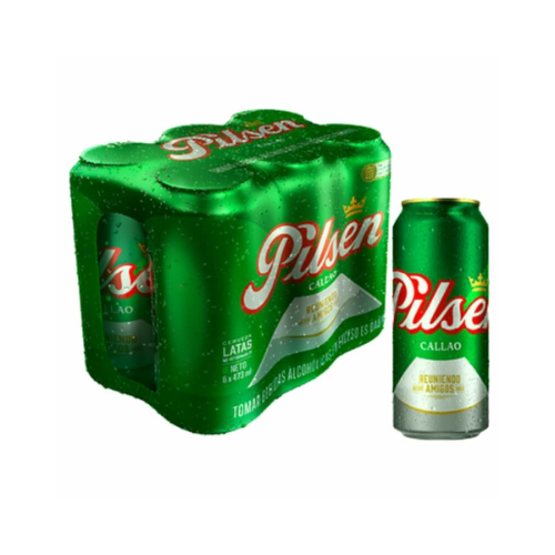 Cerveza Pilsen de 473ml x6