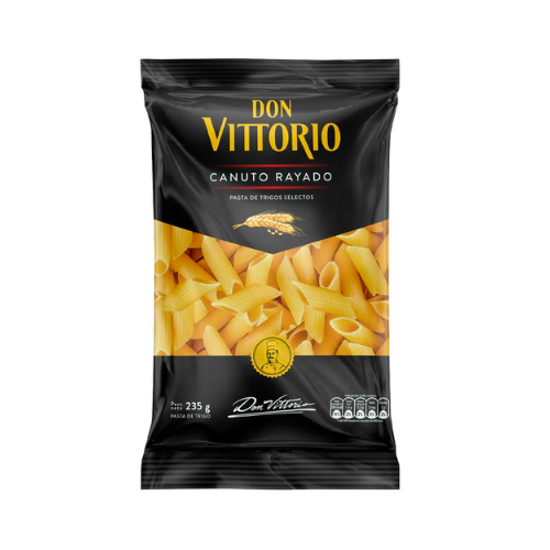 Fideo Don Vittorio Canuto Rayado 225g