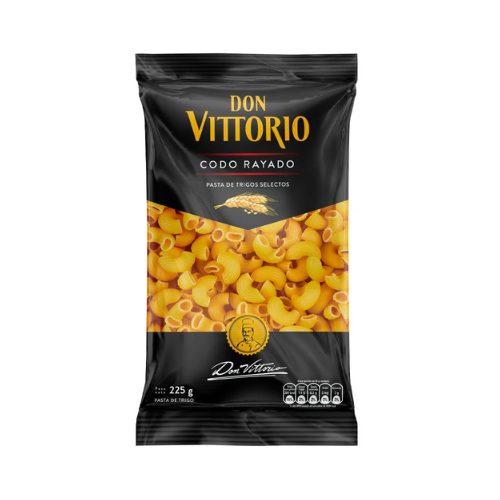 Fideo Don Vittorio Codo Rayado 225g