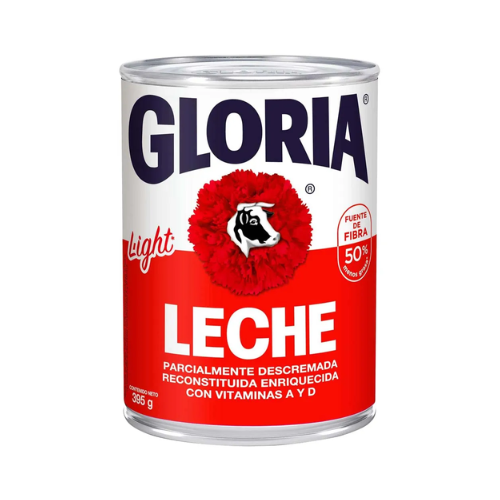 Leche Light Gloria Lata 395g