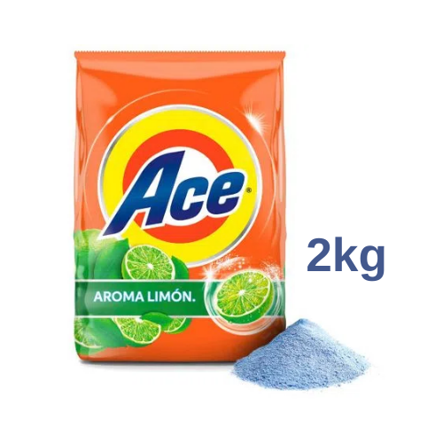 Detergente en Polvo ACE Limón Bolsa 2Kg