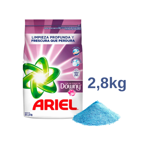 Detergente en Polvo ARIEL con un toque de Downy 2.8kg