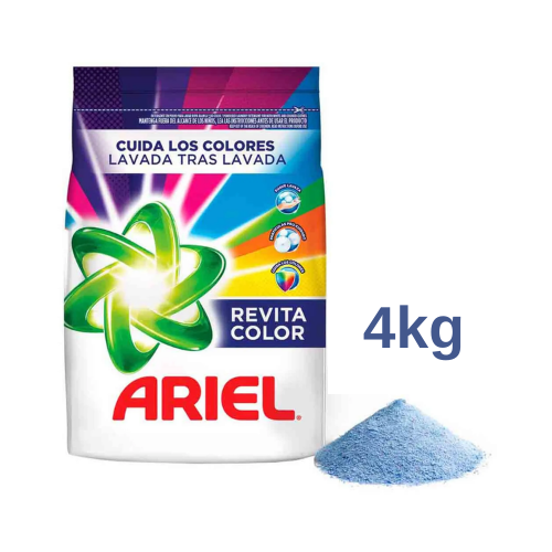 Detergente en Polvo ARIEL revitacolor 4kg